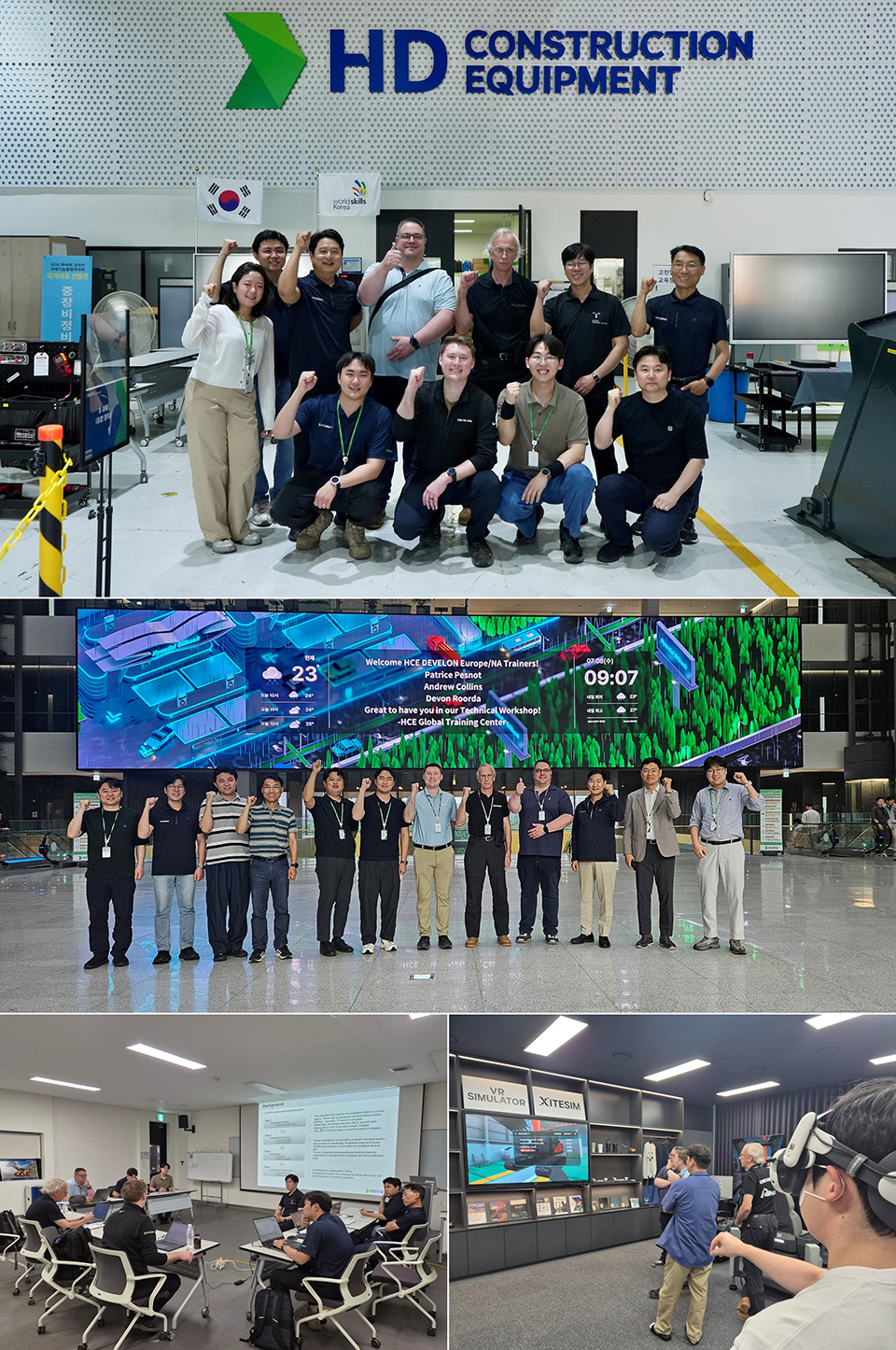 HD Construction Equipment held the Global Training Center Technical Workshop from July 7 to 10 by inviting technical training managers from Develon’s North American and European subsidiaries.