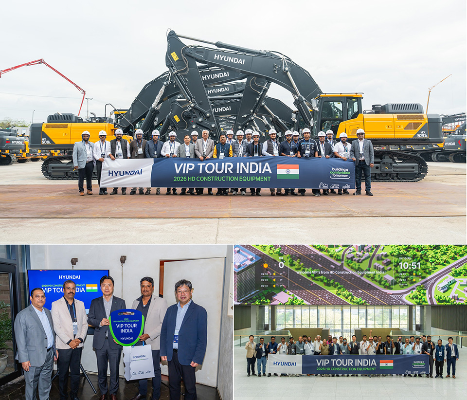 HD Construction Equipment successfully hosted an invitation event for 25 VIP customers from India from April 12 to 17.